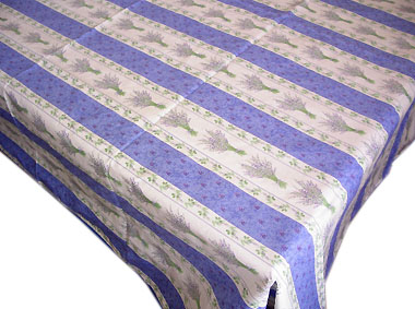 French coated tablecloth (Lavender 2009. blue) - Click Image to Close